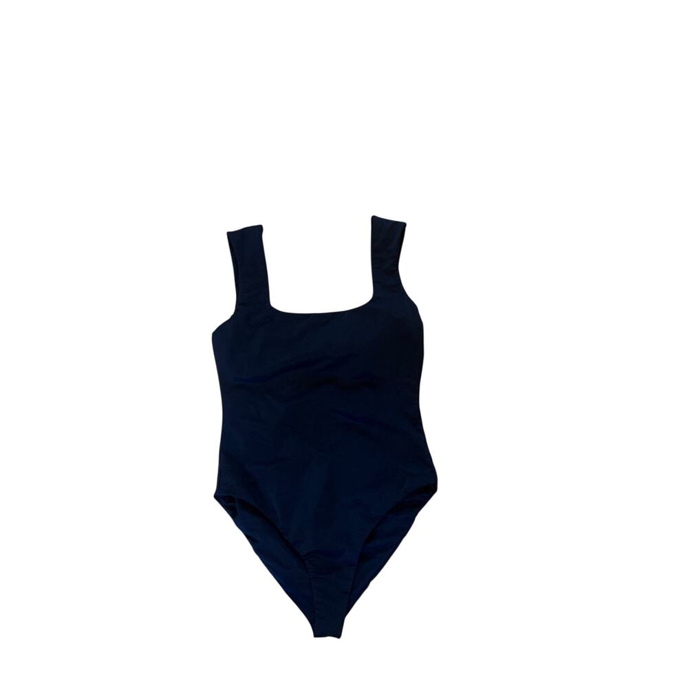 Mara Hoffman Persephone Mom Modest Minimalist One Piece Swimsuit Black XS - Picture 7 of 12